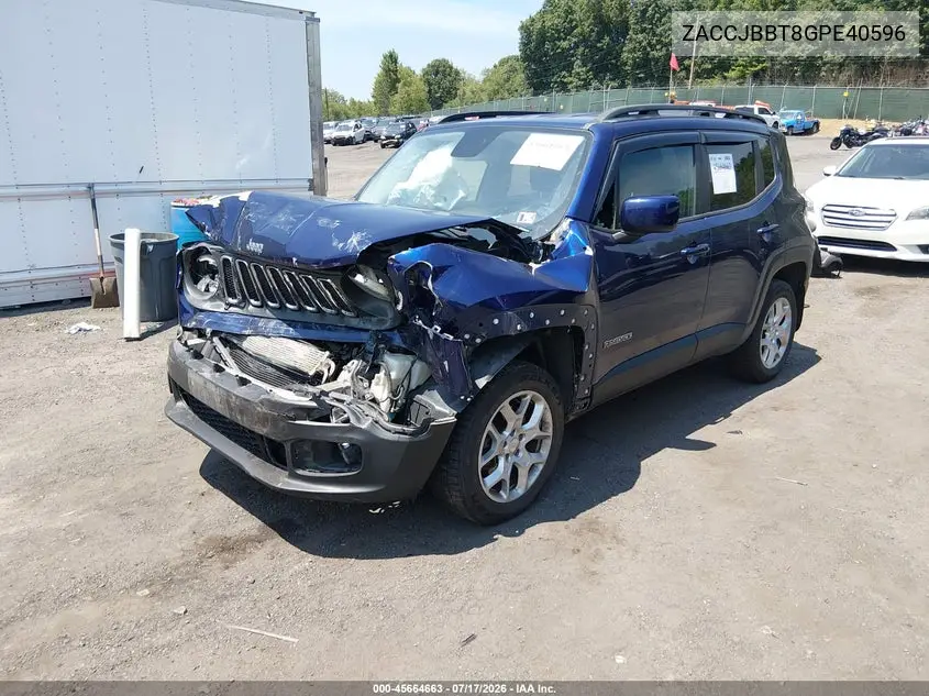 ZACCJBBT8GPE40596 2016 Jeep Renegade Latitude