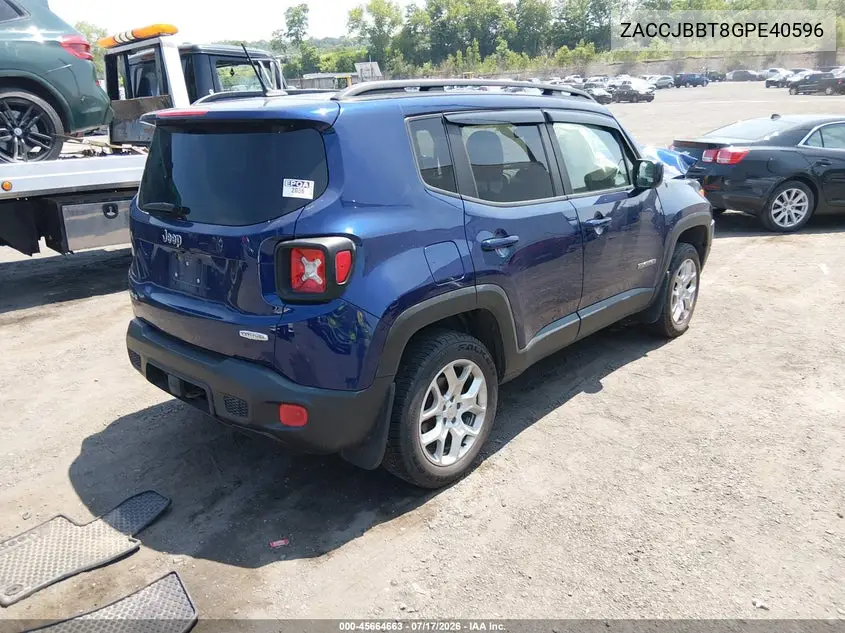ZACCJBBT8GPE40596 2016 Jeep Renegade Latitude