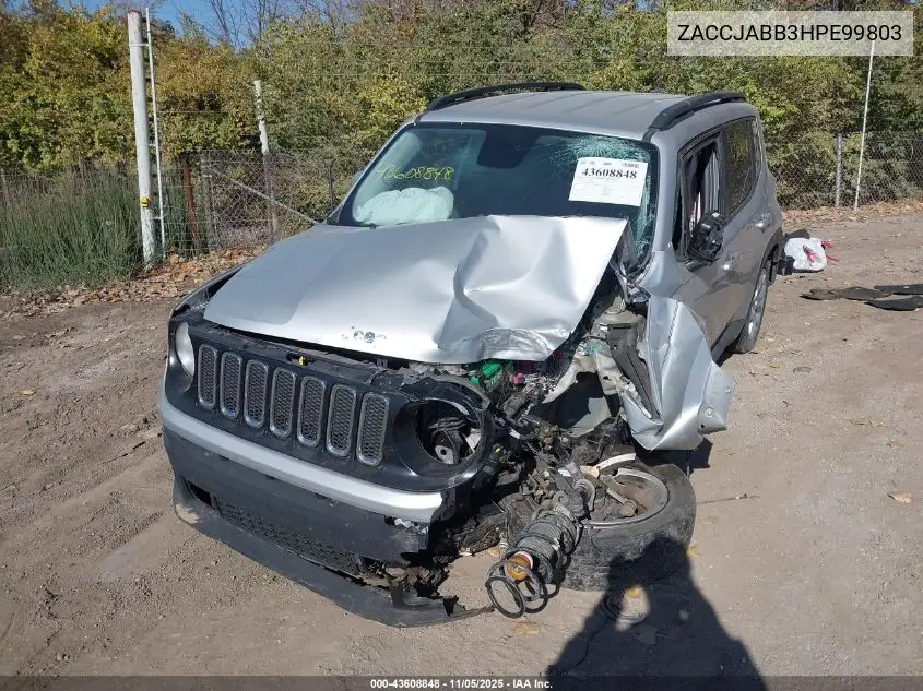 ZACCJABB3HPE99803 2017 Jeep Renegade Latitude Fwd