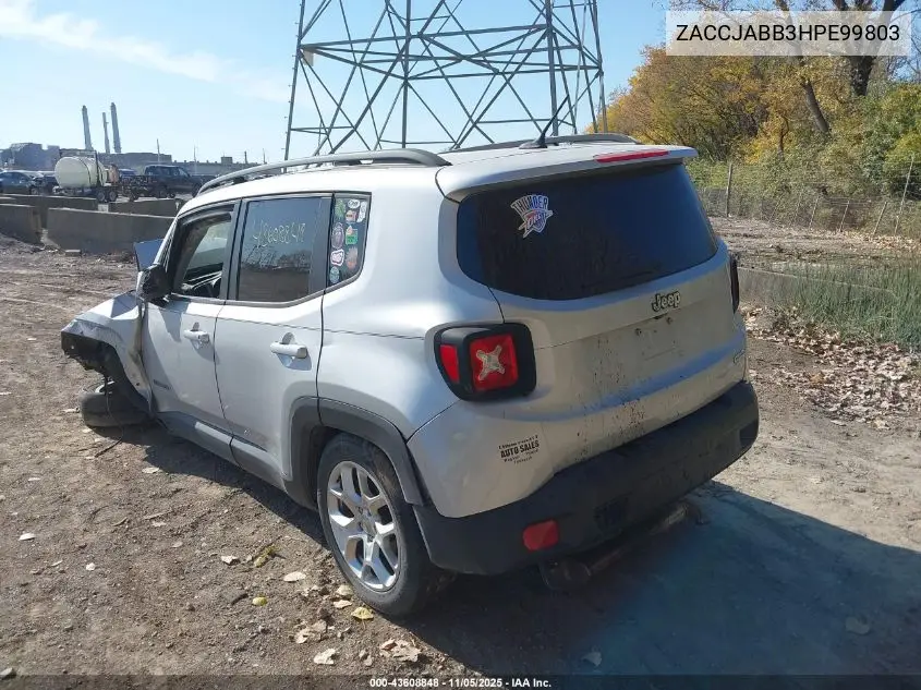 ZACCJABB3HPE99803 2017 Jeep Renegade Latitude Fwd