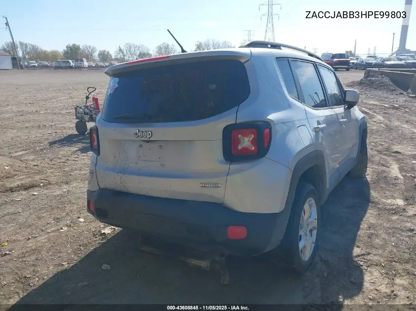 ZACCJABB3HPE99803 2017 Jeep Renegade Latitude Fwd