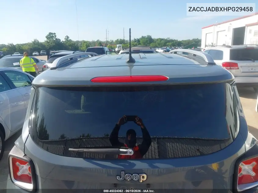 2017 Jeep Renegade Limited Fwd VIN: ZACCJADBXHPG29458 Lot: 45324362