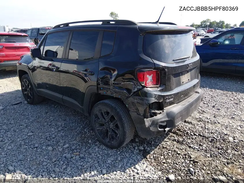 2017 Jeep Renegade Altitude 4X4 VIN: ZACCJBBB5HPF80369 Lot: 45405322