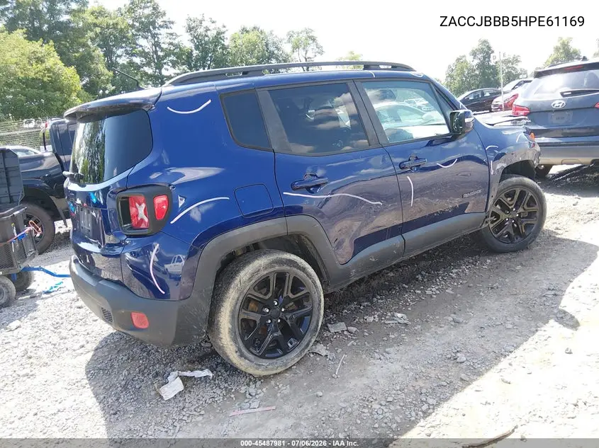 2017 Jeep Renegade Altitude VIN: ZACCJBBB5HPE61169 Lot: 45487981