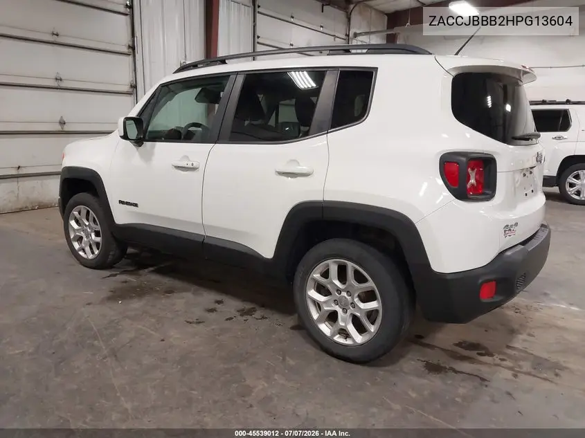 2017 Jeep Renegade Latitude 4X4 VIN: ZACCJBBB2HPG13604 Lot: 45539012