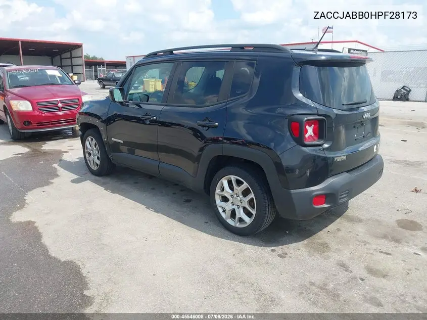2017 Jeep Renegade Latitude VIN: ZACCJABB0HPF28173 Lot: 45546008