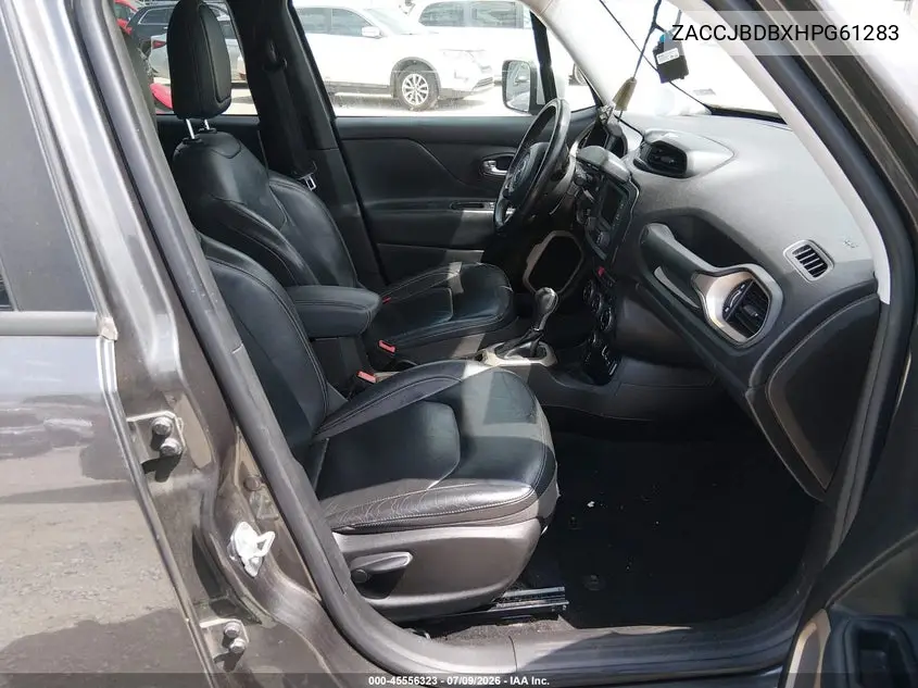 2017 Jeep Renegade Limited VIN: ZACCJBDBXHPG61283 Lot: 45556323