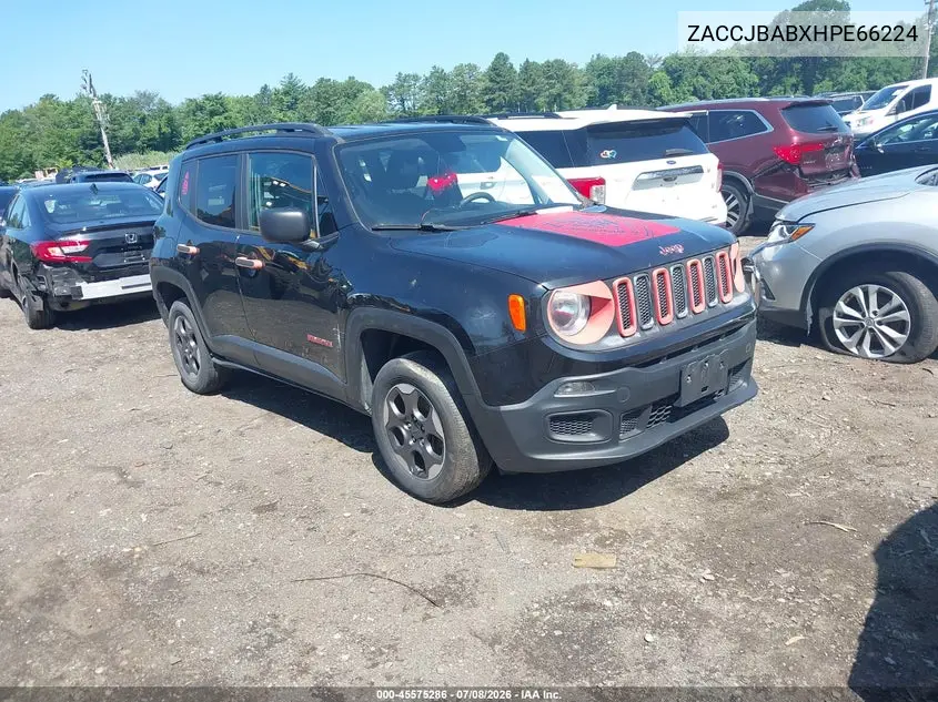 2017 Jeep Renegade Sport VIN: ZACCJBABXHPE66224 Lot: 45575286