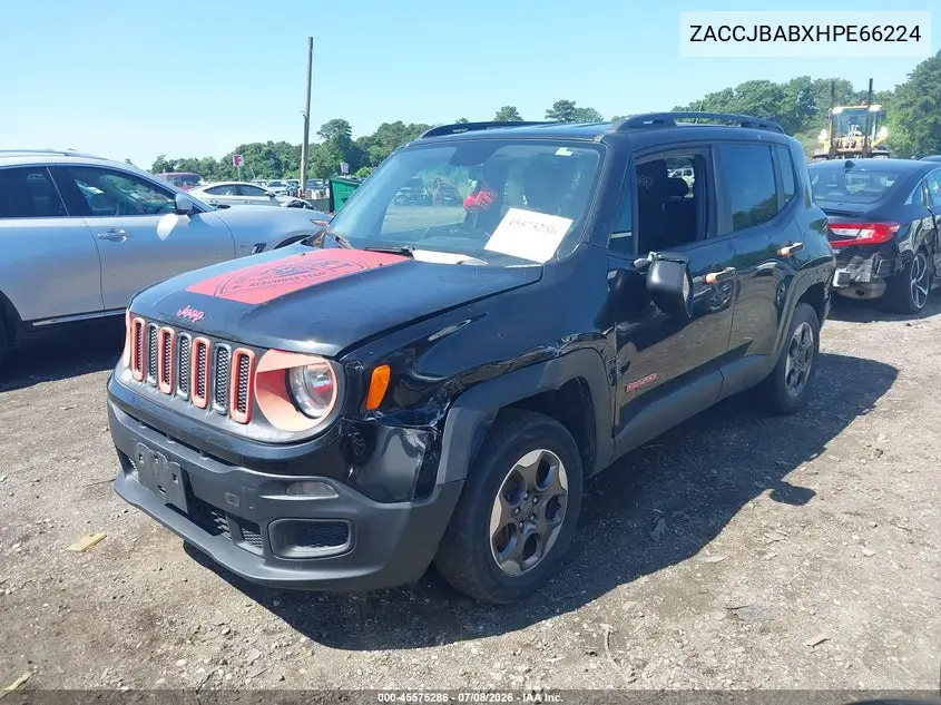 2017 Jeep Renegade Sport VIN: ZACCJBABXHPE66224 Lot: 45575286