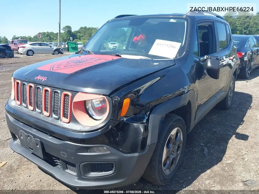 2017 Jeep Renegade Sport VIN: ZACCJBABXHPE66224 Lot: 45575286