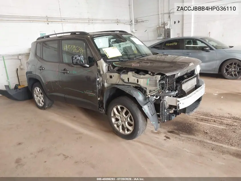 2017 Jeep Renegade Latitude VIN: ZACCJBBB4HPG36110 Lot: 45596293