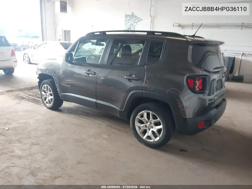 2017 Jeep Renegade Latitude VIN: ZACCJBBB4HPG36110 Lot: 45596293