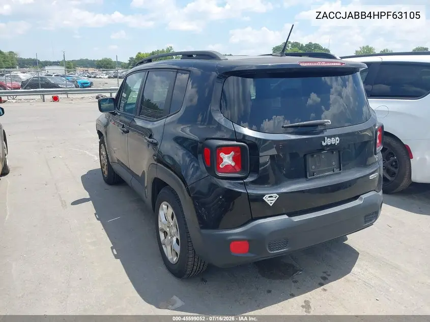 2017 Jeep Renegade Latitude VIN: ZACCJABB4HPF63105 Lot: 45599052