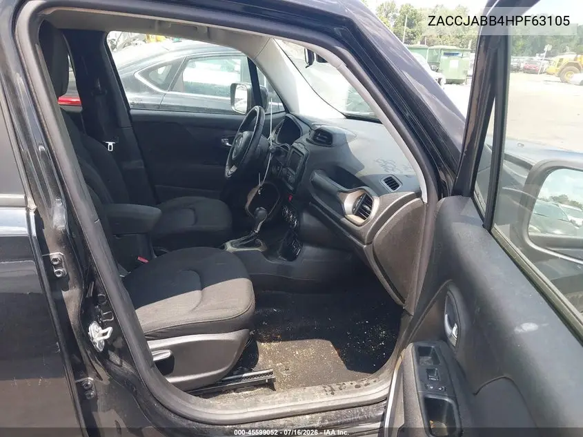 2017 Jeep Renegade Latitude VIN: ZACCJABB4HPF63105 Lot: 45599052