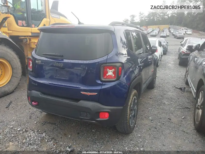 2017 Jeep Renegade Trailhawk VIN: ZACCJBCB2HPE81085 Lot: 45606984