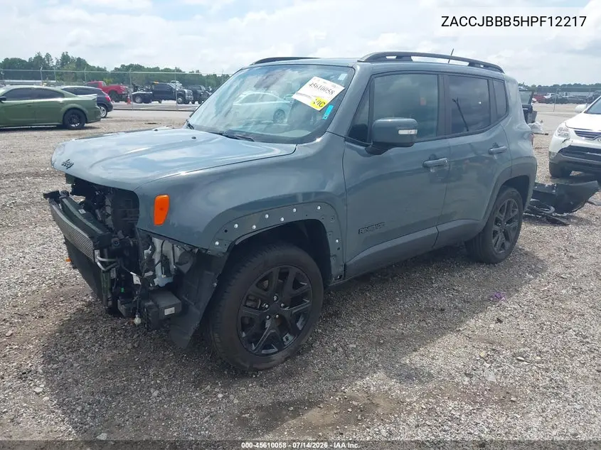 2017 Jeep Renegade Altitude VIN: ZACCJBBB5HPF12217 Lot: 45610058
