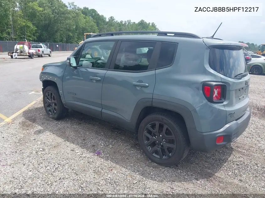 2017 Jeep Renegade Altitude VIN: ZACCJBBB5HPF12217 Lot: 45610058