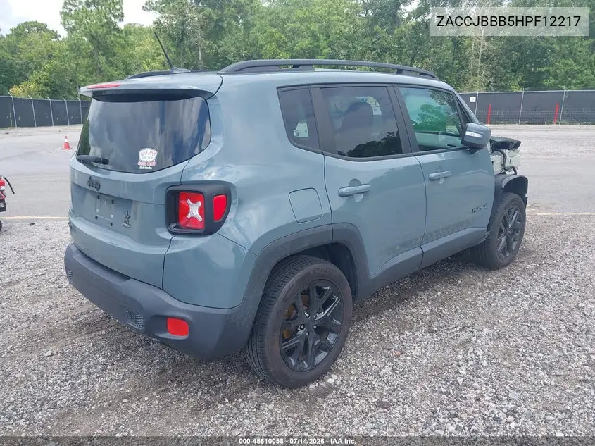 2017 Jeep Renegade Altitude VIN: ZACCJBBB5HPF12217 Lot: 45610058