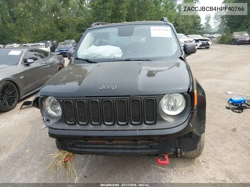 2017 Jeep Renegade Trailhawk VIN: ZACCJBCB4HPF40766 Lot: 45642360