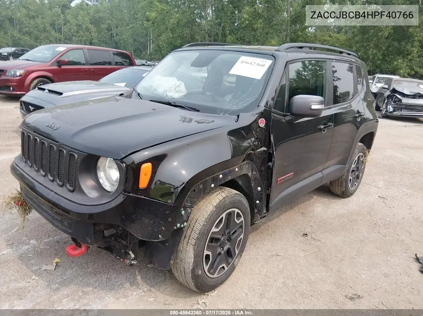 2017 Jeep Renegade Trailhawk VIN: ZACCJBCB4HPF40766 Lot: 45642360