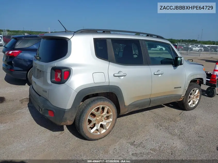 2017 Jeep Renegade Latitude VIN: ZACCJBBBXHPE64729 Lot: 45644717