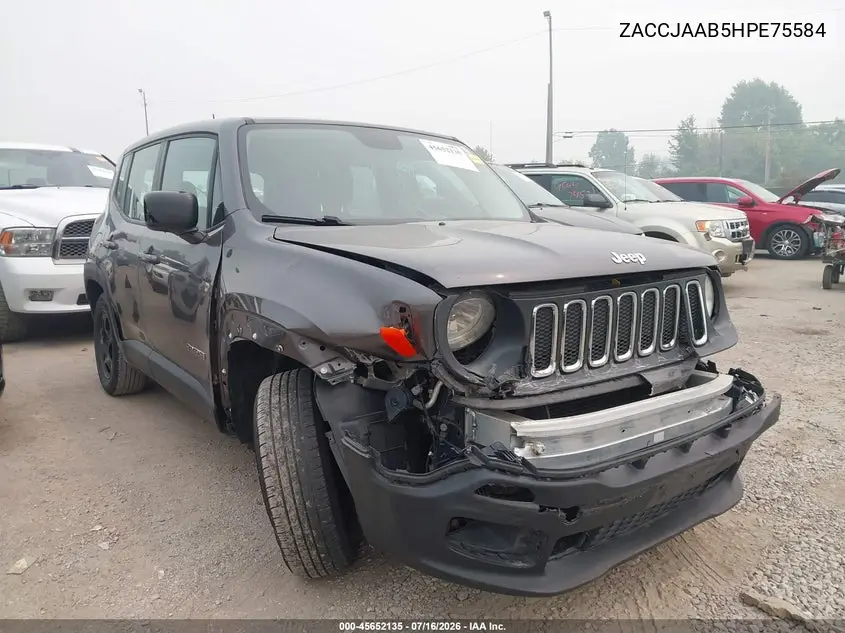 2017 Jeep Renegade Sport VIN: ZACCJAAB5HPE75584 Lot: 45652135