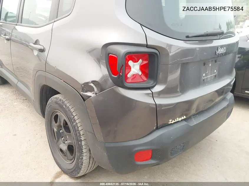 2017 Jeep Renegade Sport VIN: ZACCJAAB5HPE75584 Lot: 45652135