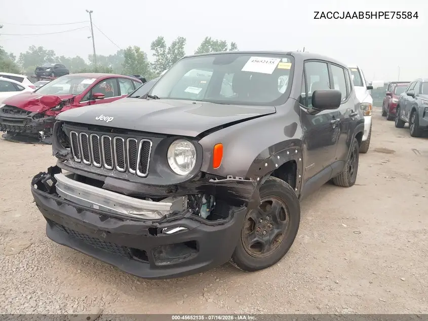 2017 Jeep Renegade Sport VIN: ZACCJAAB5HPE75584 Lot: 45652135