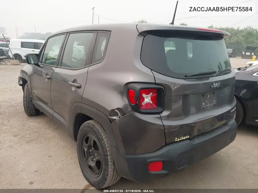2017 Jeep Renegade Sport VIN: ZACCJAAB5HPE75584 Lot: 45652135