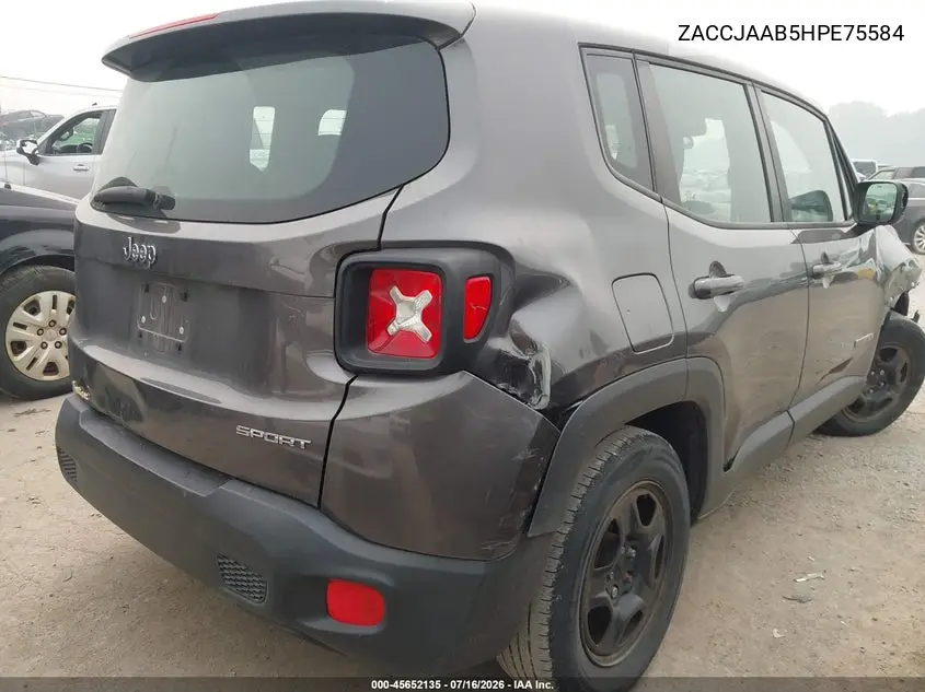 2017 Jeep Renegade Sport VIN: ZACCJAAB5HPE75584 Lot: 45652135