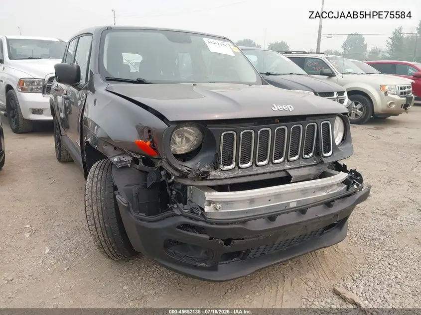 2017 Jeep Renegade Sport VIN: ZACCJAAB5HPE75584 Lot: 45652135