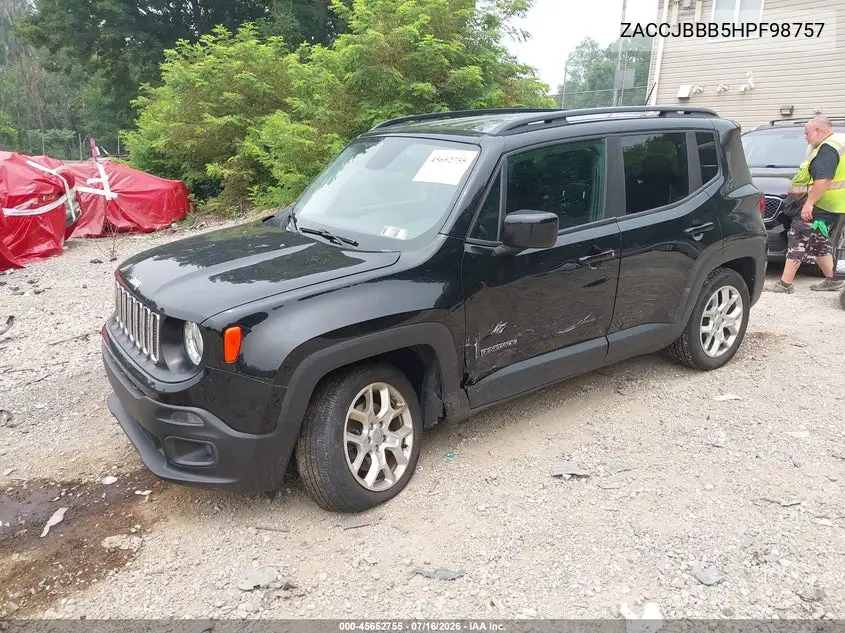 2017 Jeep Renegade Latitude VIN: ZACCJBBB5HPF98757 Lot: 45652755