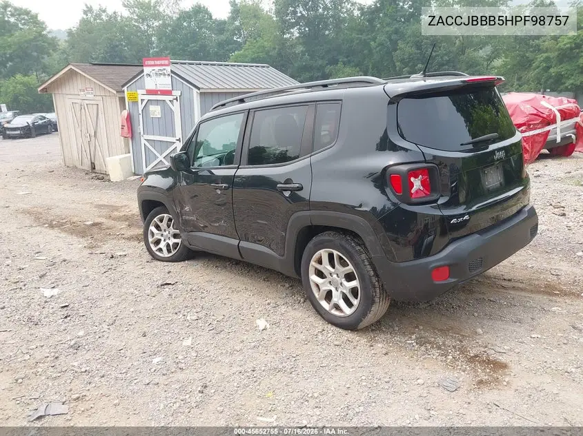 2017 Jeep Renegade Latitude VIN: ZACCJBBB5HPF98757 Lot: 45652755