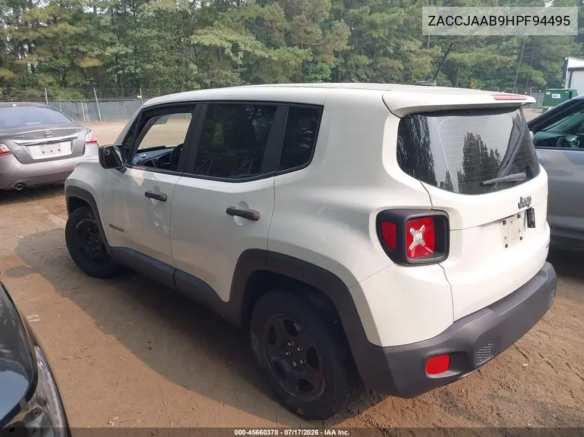 2017 Jeep Renegade Sport VIN: ZACCJAAB9HPF94495 Lot: 45660378