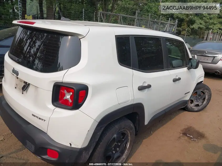 2017 Jeep Renegade Sport VIN: ZACCJAAB9HPF94495 Lot: 45660378