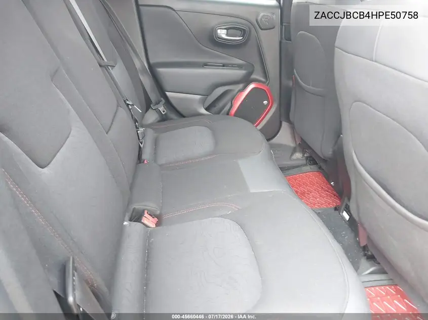 2017 Jeep Renegade Trailhawk VIN: ZACCJBCB4HPE50758 Lot: 45660446