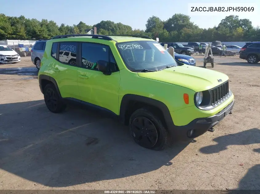 ZACCJBAB2JPH59069 2018 Jeep Renegade Upland Edition 4X4