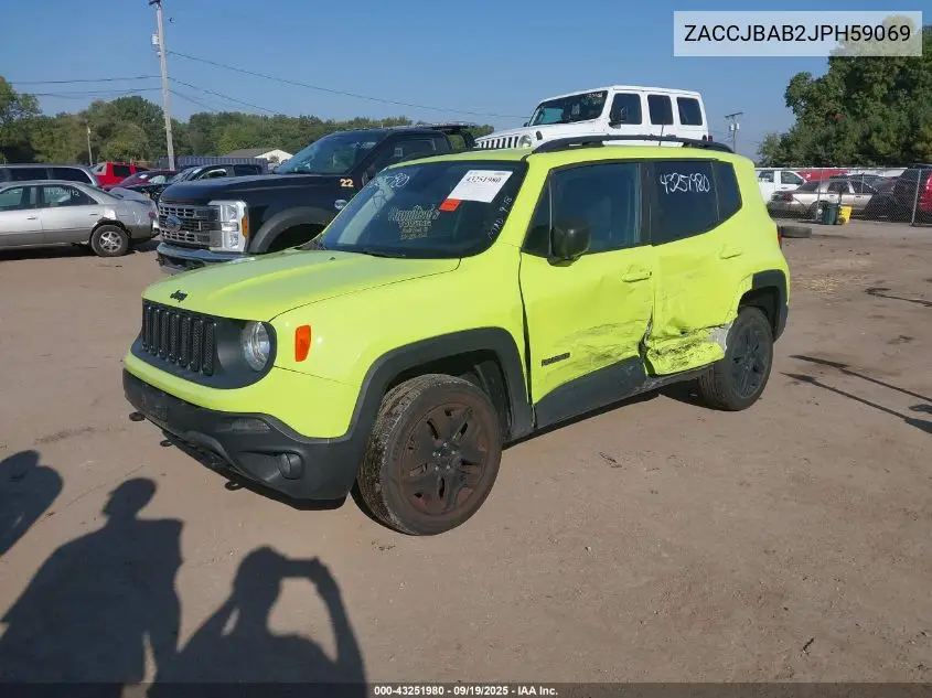 ZACCJBAB2JPH59069 2018 Jeep Renegade Upland Edition 4X4