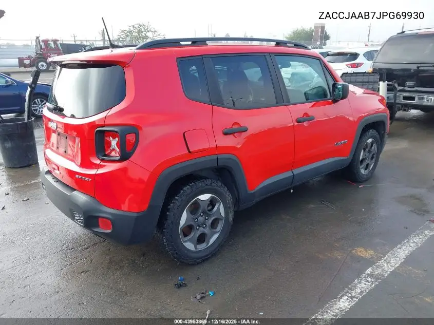 ZACCJAAB7JPG69930 2018 Jeep Renegade Sport Fwd