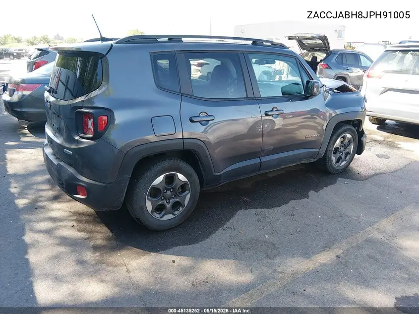 2018 Jeep Renegade Latitude Fwd VIN: ZACCJABH8JPH91005 Lot: 45135252
