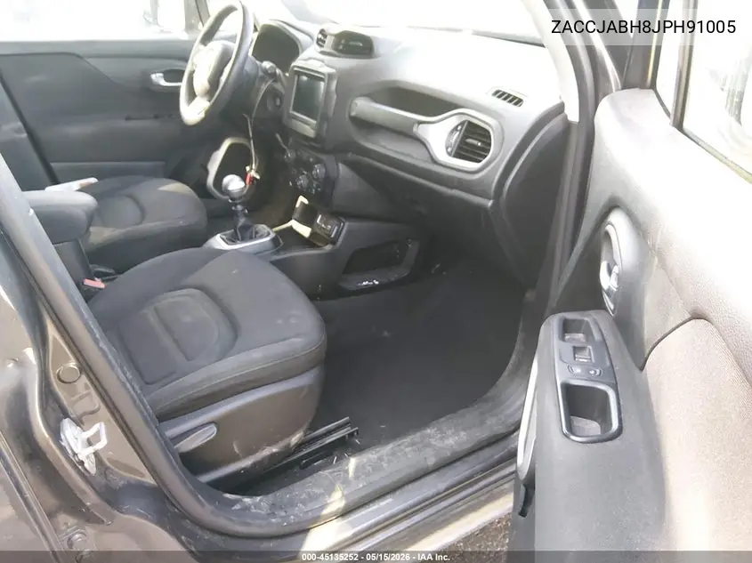 2018 Jeep Renegade Latitude Fwd VIN: ZACCJABH8JPH91005 Lot: 45135252