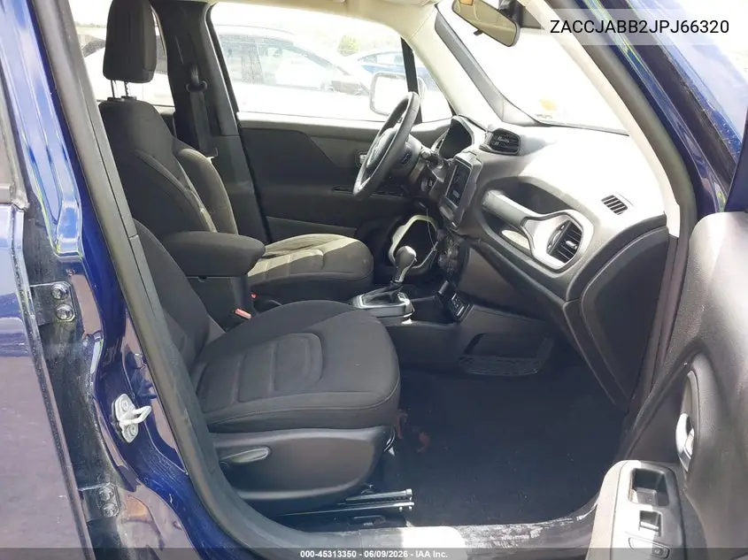 2018 Jeep Renegade Latitude Fwd VIN: ZACCJABB2JPJ66320 Lot: 45313350