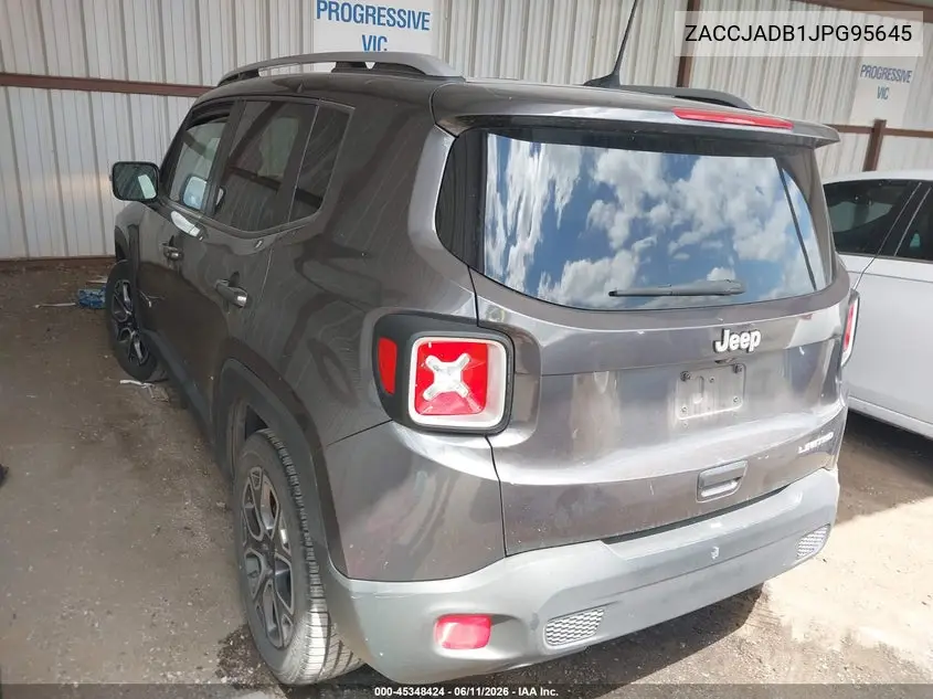 2018 Jeep Renegade Limited Fwd VIN: ZACCJADB1JPG95645 Lot: 45348424