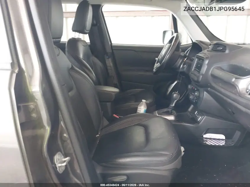 2018 Jeep Renegade Limited Fwd VIN: ZACCJADB1JPG95645 Lot: 45348424