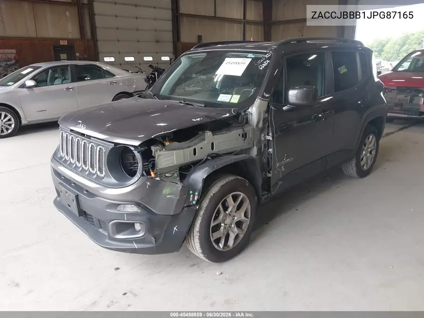 2018 Jeep Renegade Latitude 4X4 VIN: ZACCJBBB1JPG87165 Lot: 45498859