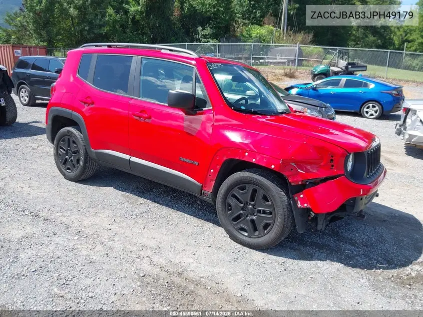 2018 Jeep Renegade Upland Edition 4X4 VIN: ZACCJBAB3JPH49179 Lot: 45590561