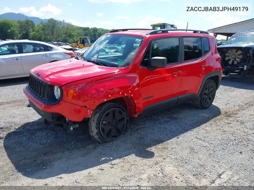 2018 Jeep Renegade Upland Edition 4X4 VIN: ZACCJBAB3JPH49179 Lot: 45590561