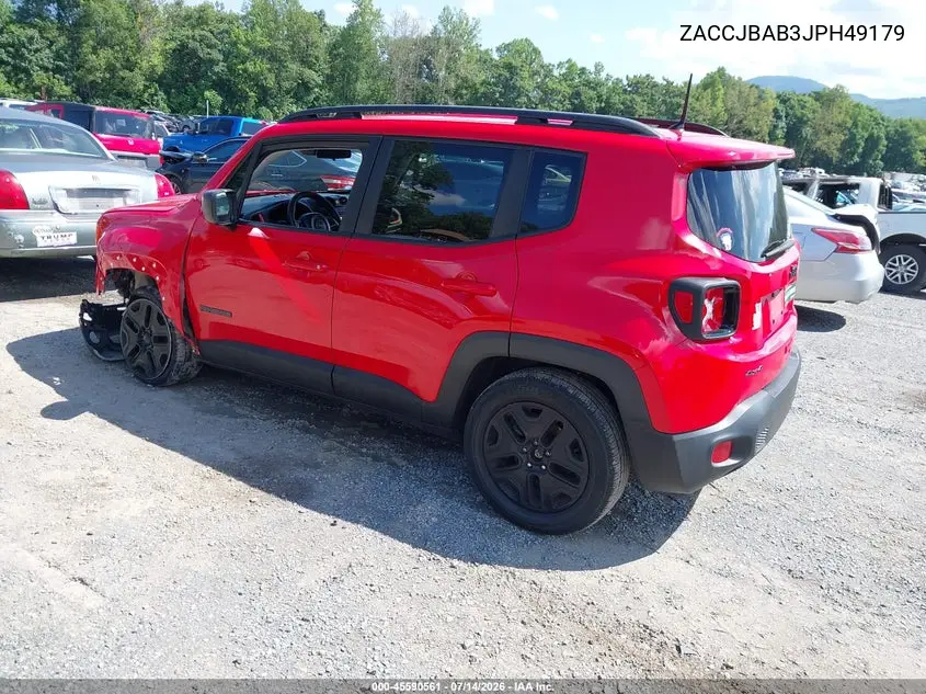 2018 Jeep Renegade Upland Edition 4X4 VIN: ZACCJBAB3JPH49179 Lot: 45590561