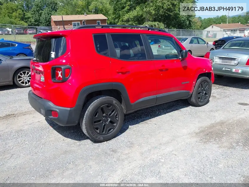 2018 Jeep Renegade Upland Edition 4X4 VIN: ZACCJBAB3JPH49179 Lot: 45590561