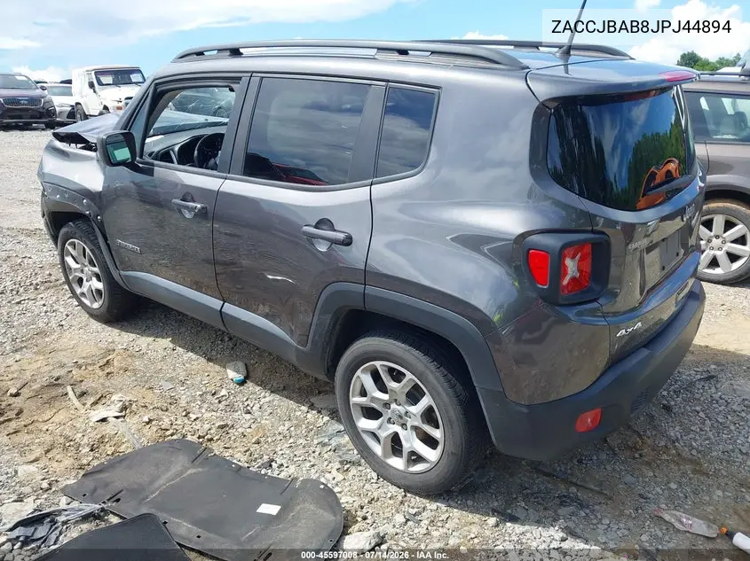 2018 Jeep Renegade Sport 4X4 VIN: ZACCJBAB8JPJ44894 Lot: 45597008